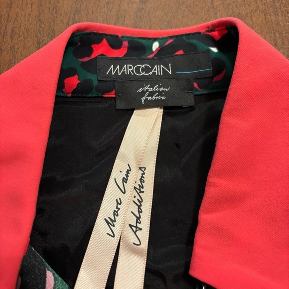 Marc Cain Addition Green and Hot Pink Leopard Cheetah Print Shift Dress N1 4 - Picture 3 of 8